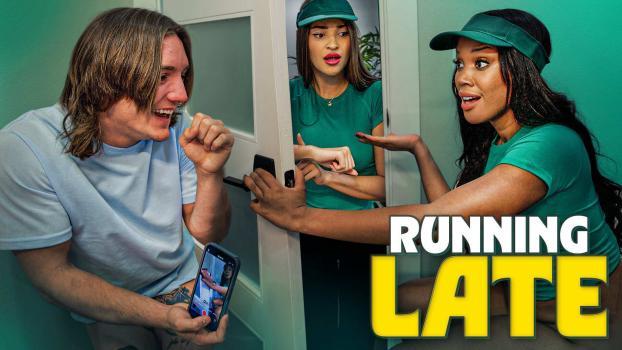 [dfxtraoriginals] – August Skye – Running Late Black Tranny Porn
